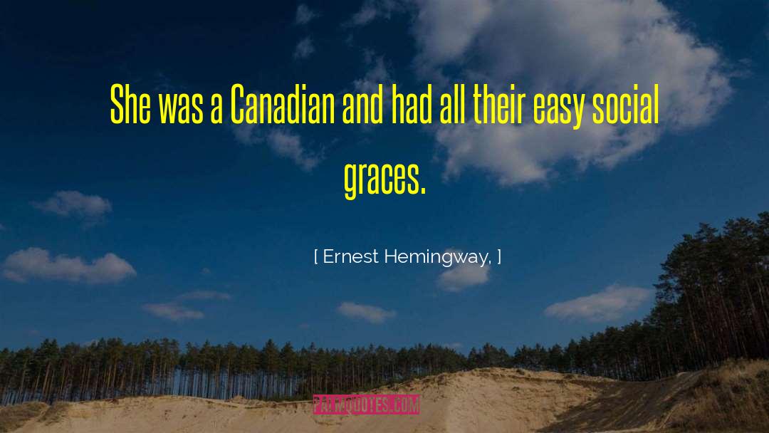 Social Graces quotes by Ernest Hemingway,