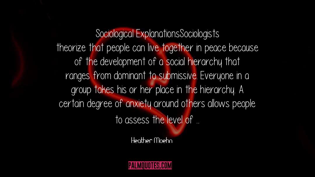 Social Hierarchy quotes by Heather Moehn