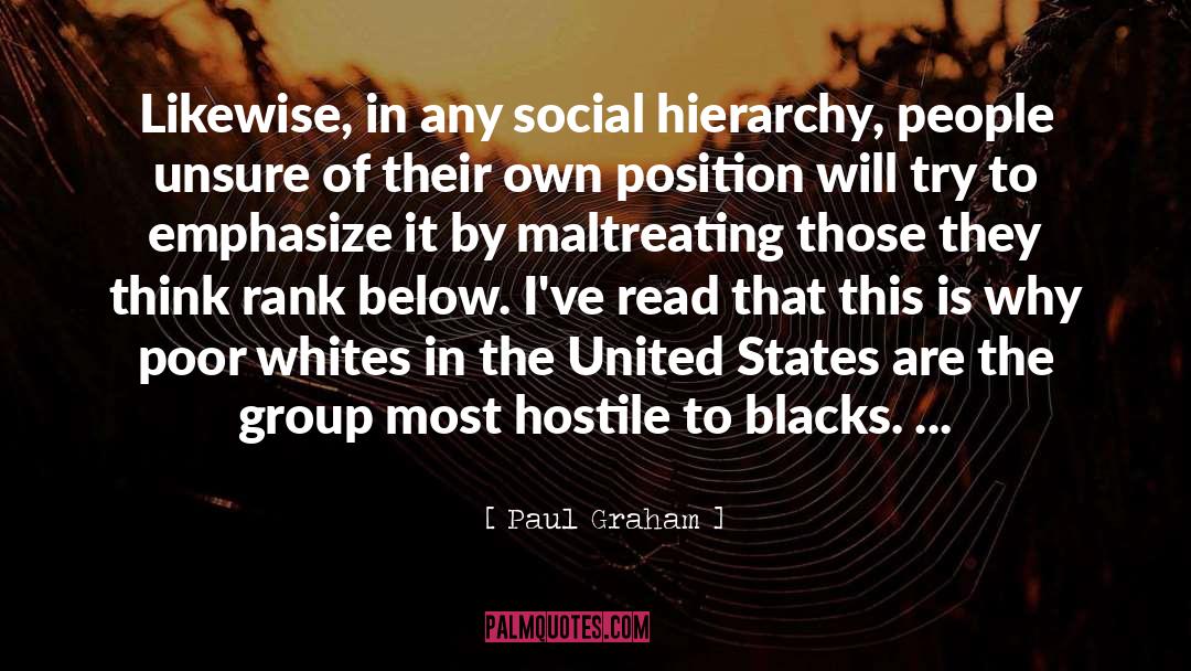 Social Hierarchy quotes by Paul Graham