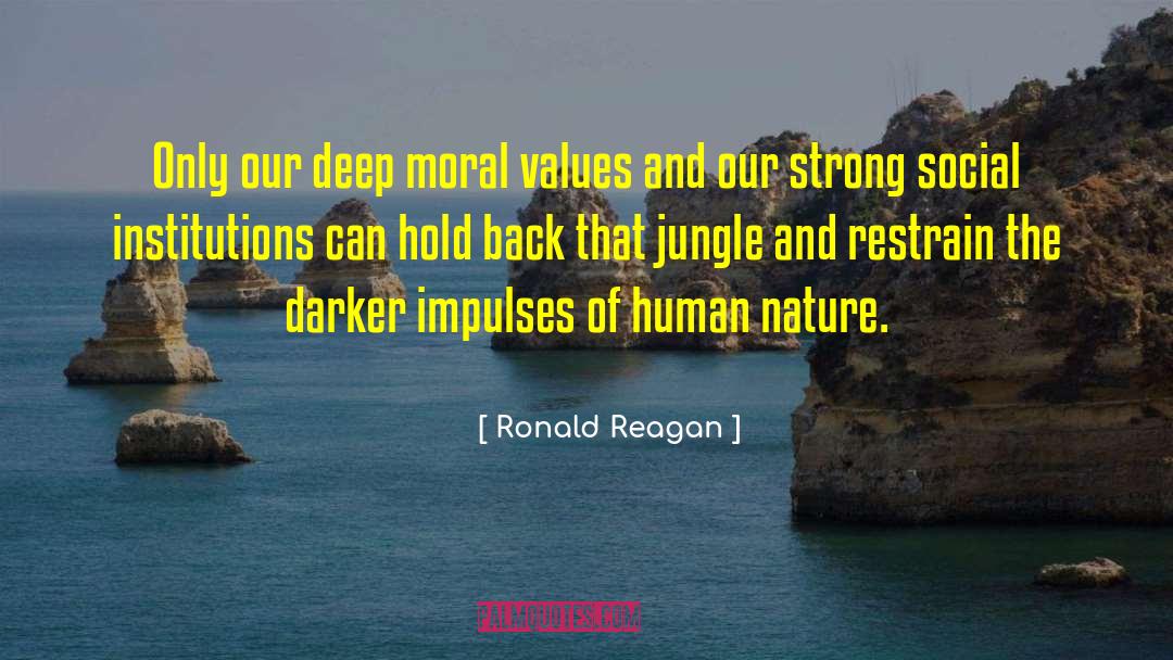 Social Institutions quotes by Ronald Reagan