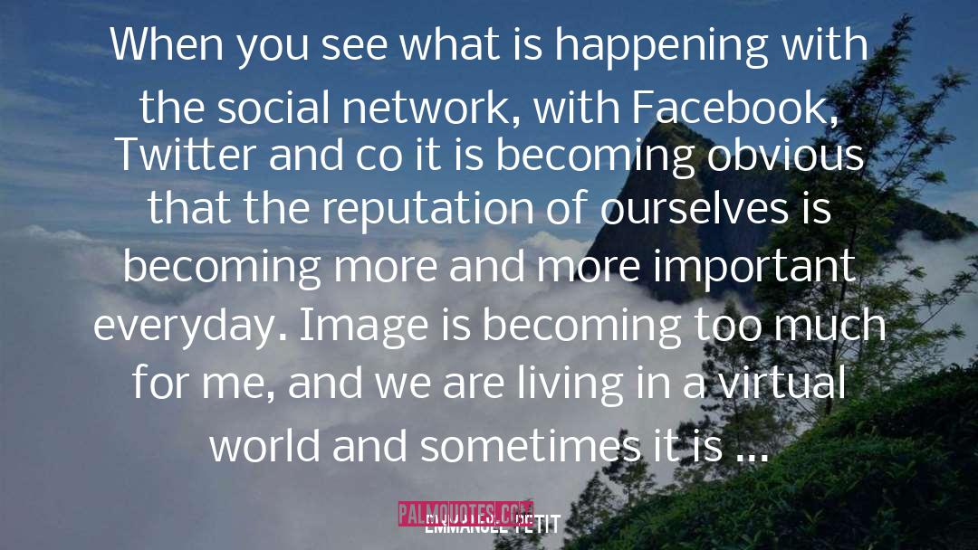 Social Network quotes by Emmanuel Petit