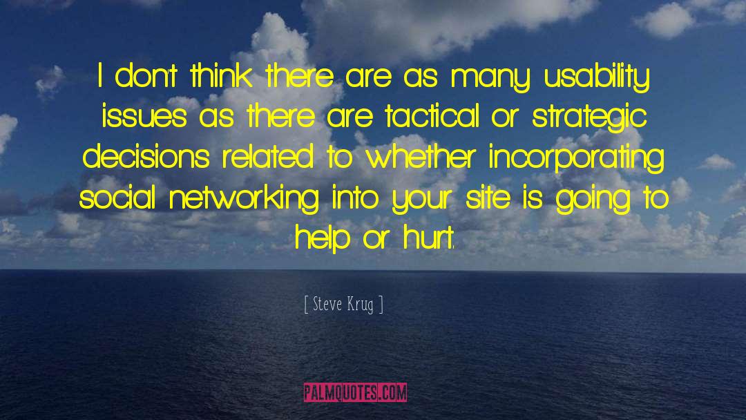 Social Networking quotes by Steve Krug