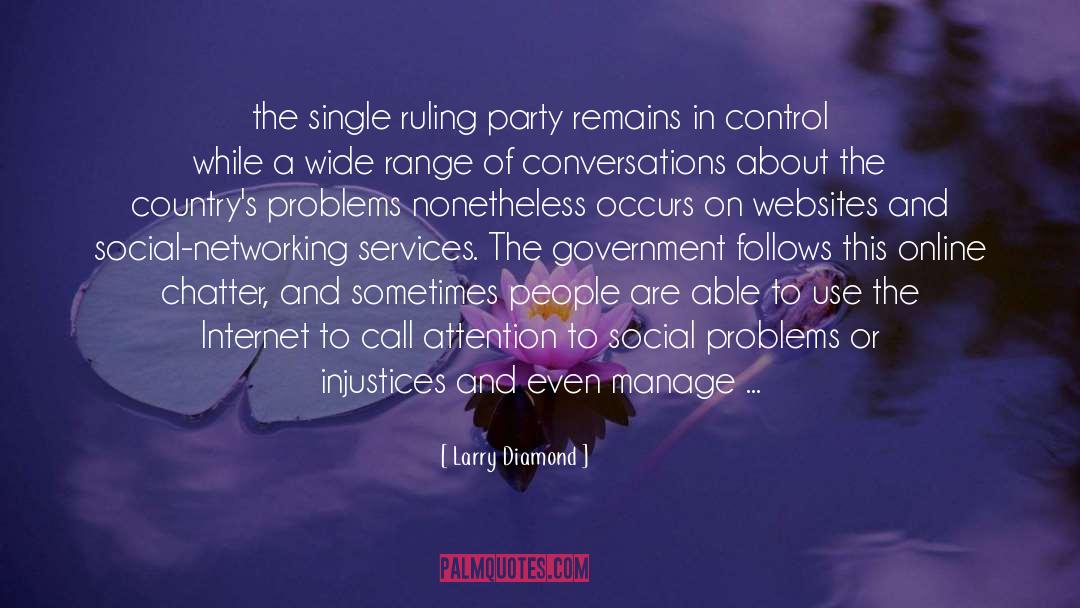 Social Networking quotes by Larry Diamond