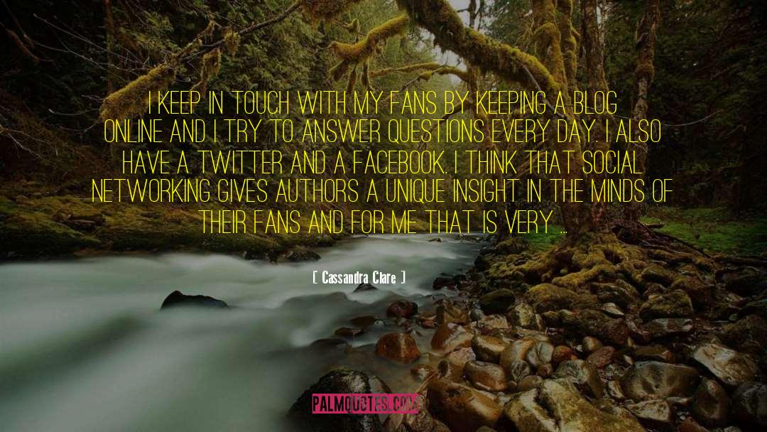 Social Networking Sites quotes by Cassandra Clare