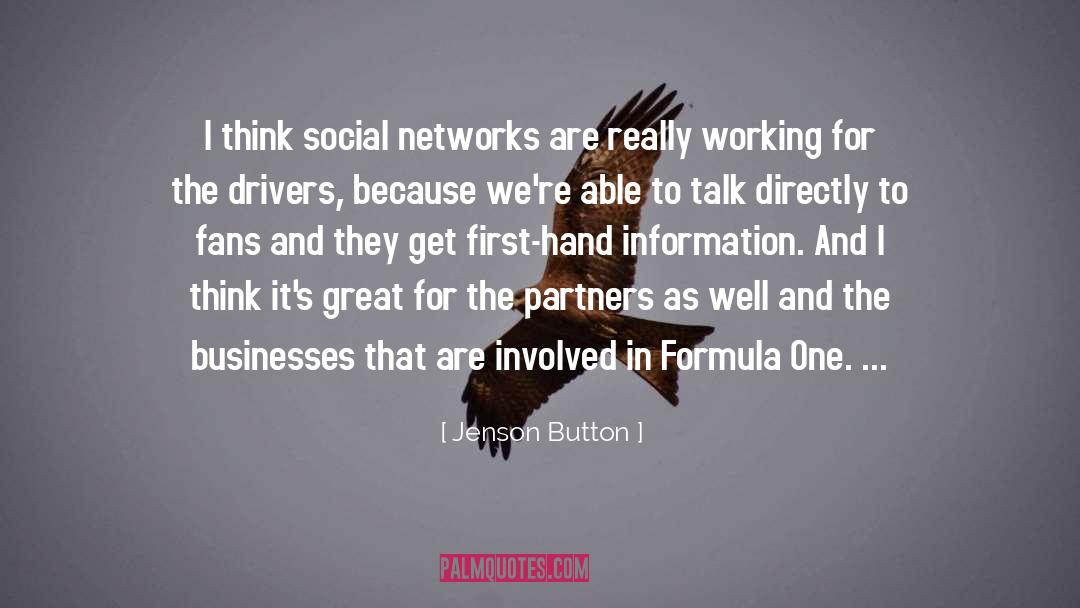 Social Networks quotes by Jenson Button