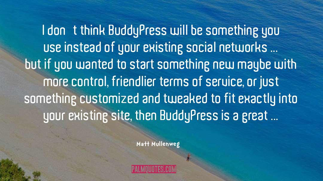 Social Networks quotes by Matt Mullenweg