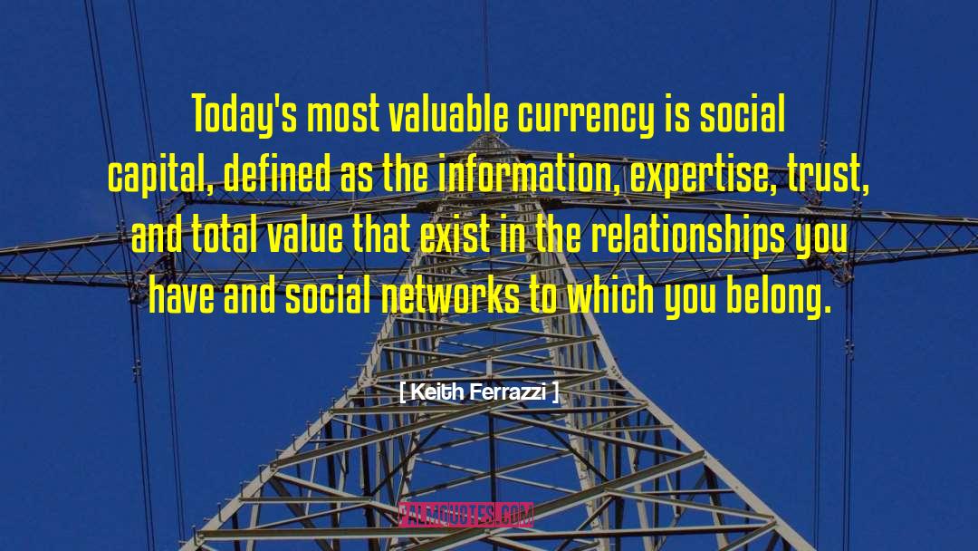 Social Networks quotes by Keith Ferrazzi