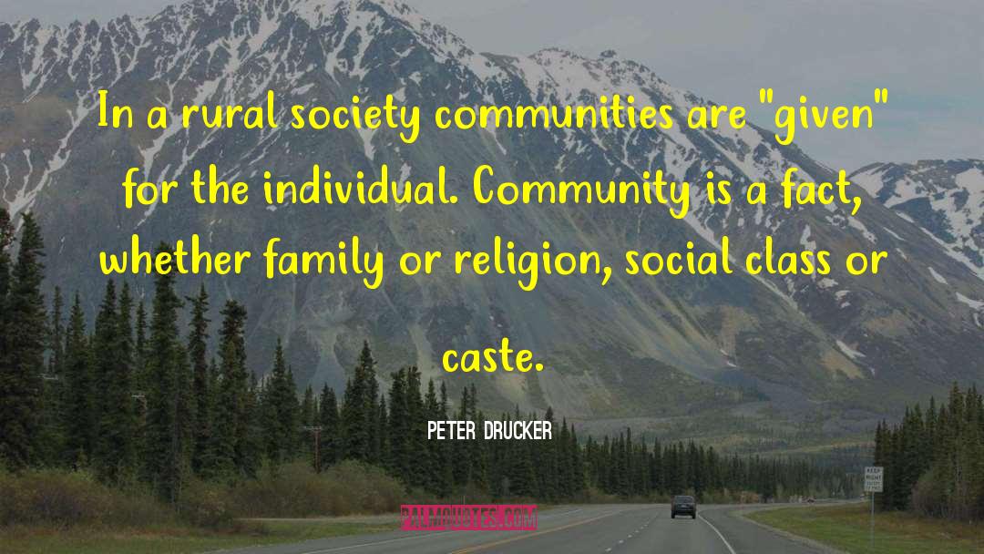 Social Nicety quotes by Peter Drucker