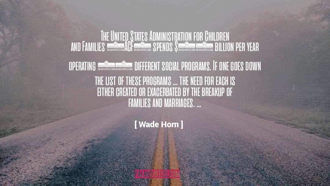 Social Programs quotes by Wade Horn
