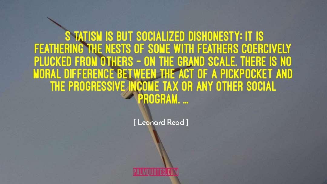 Social Programs quotes by Leonard Read