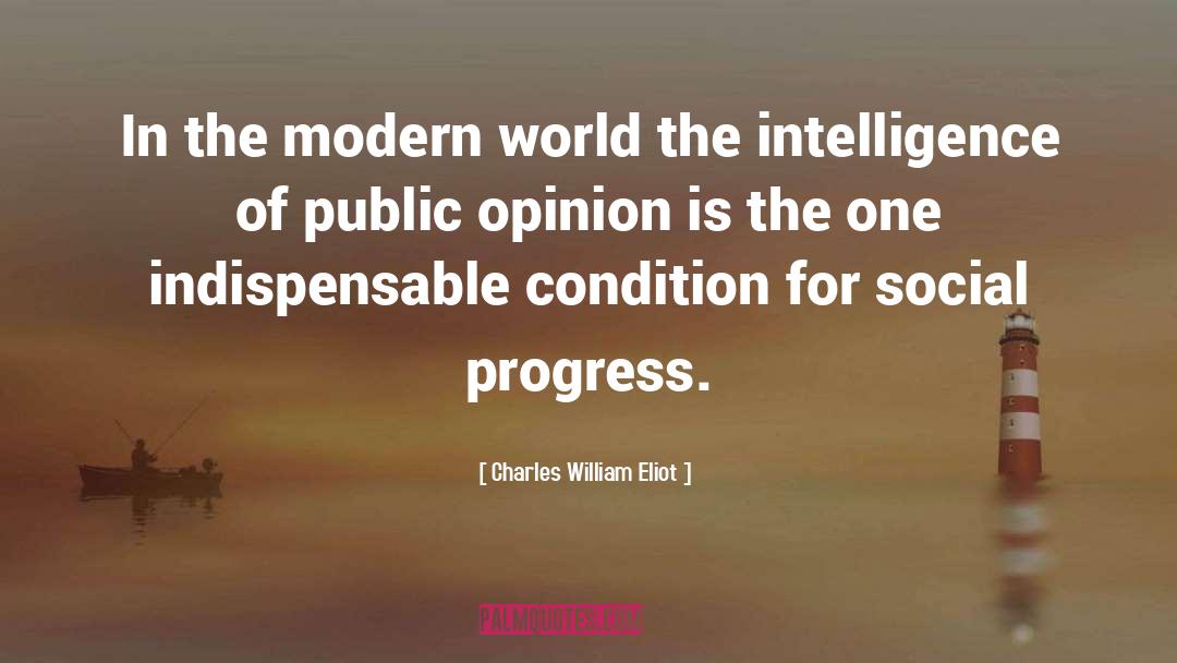 Social Progress quotes by Charles William Eliot