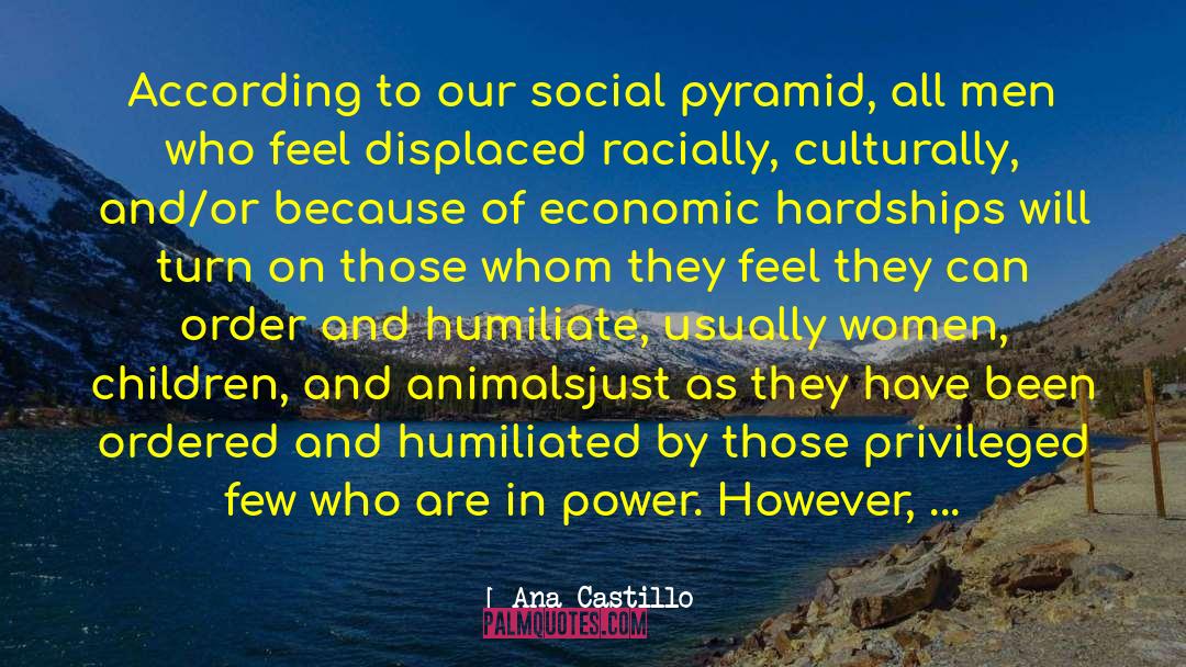 Social Pyramid quotes by Ana Castillo