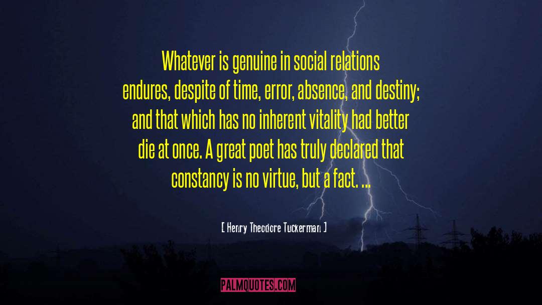 Social Relations quotes by Henry Theodore Tuckerman
