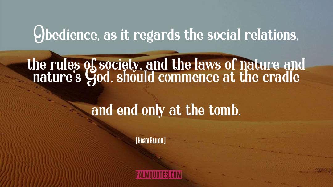 Social Relations quotes by Hosea Ballou