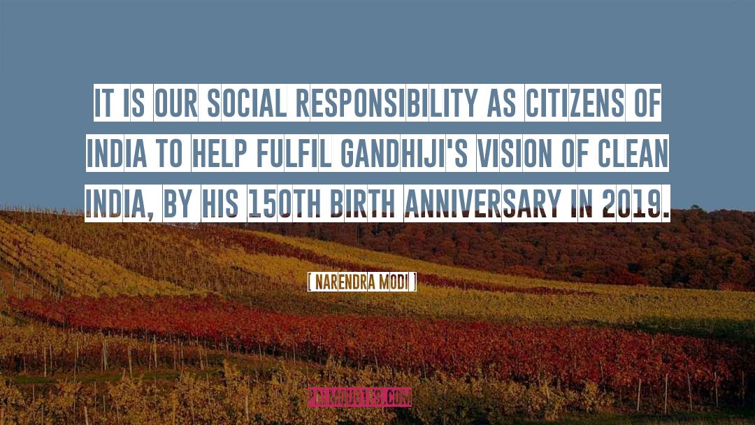 Social Responsibility quotes by Narendra Modi