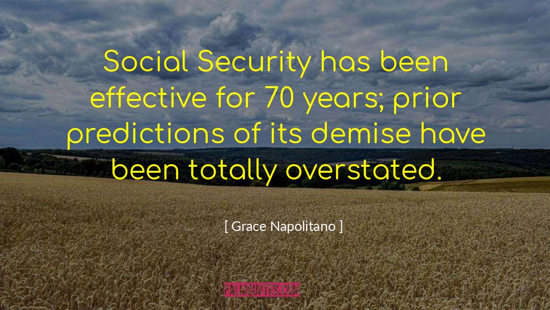 Social Security quotes by Grace Napolitano