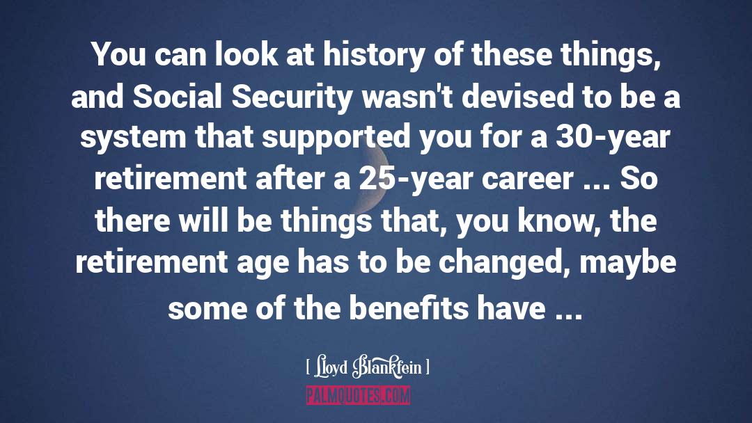 Social Security quotes by Lloyd Blankfein