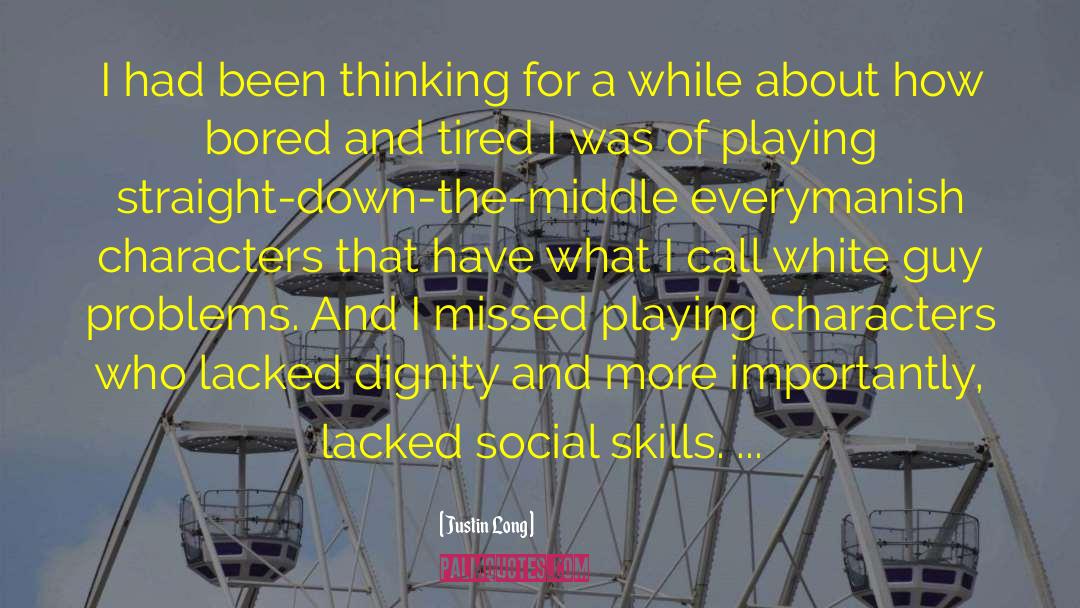 Social Skills quotes by Justin Long