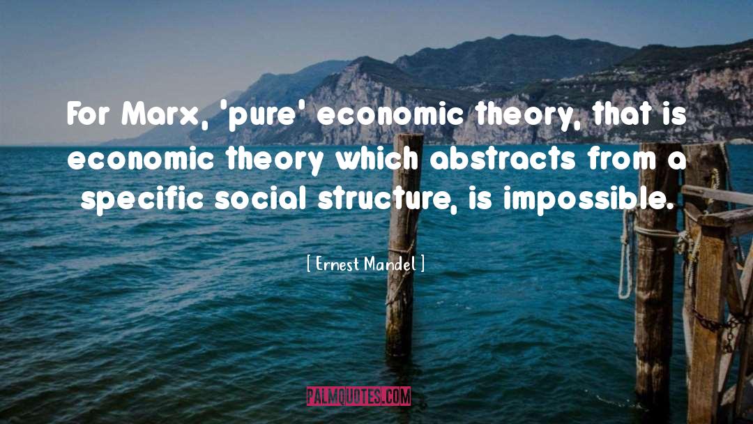 Social Structure quotes by Ernest Mandel