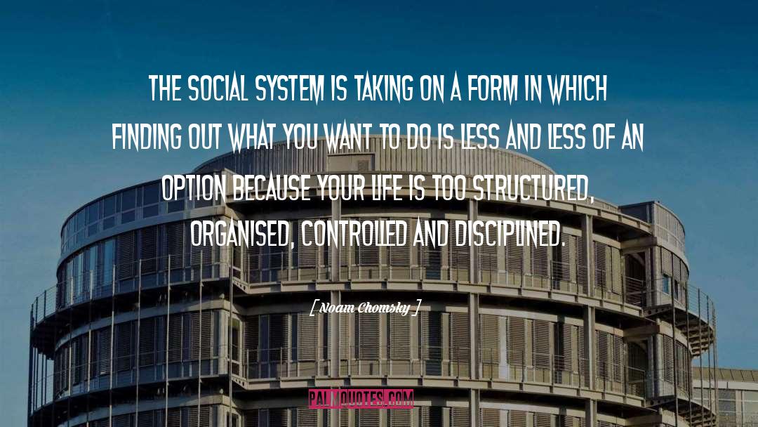 Social System quotes by Noam Chomsky