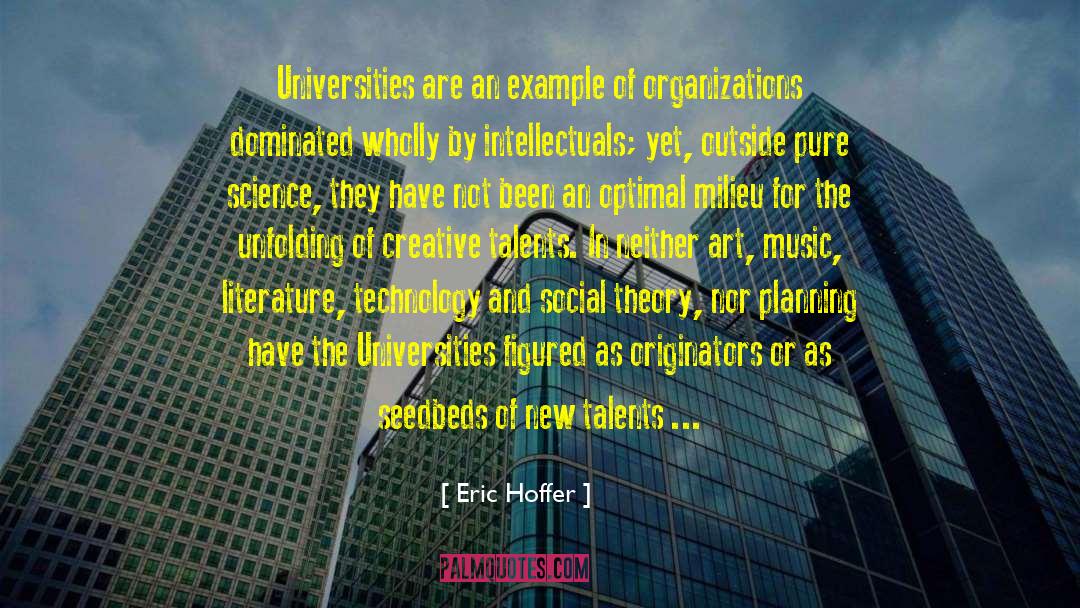Social Theory quotes by Eric Hoffer