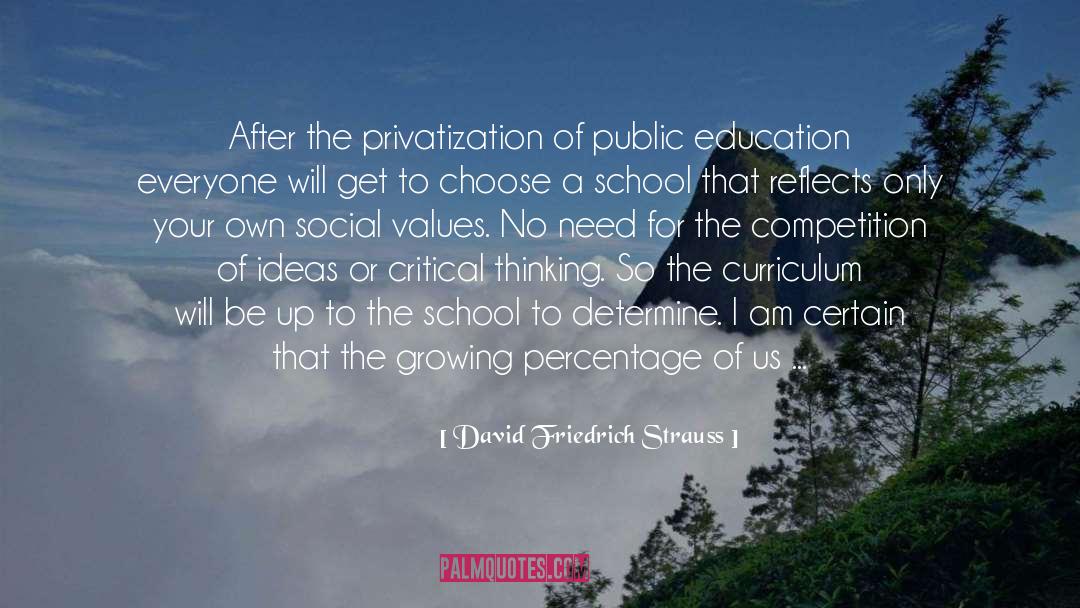 Social Values quotes by David Friedrich Strauss