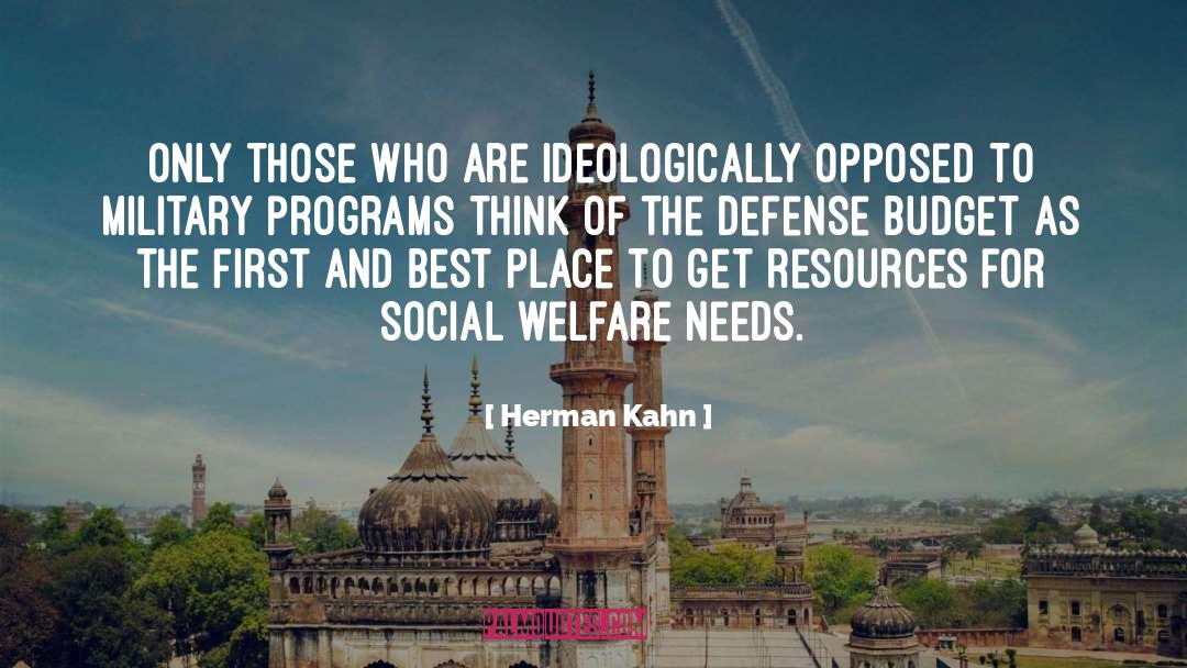 Social Welfare quotes by Herman Kahn