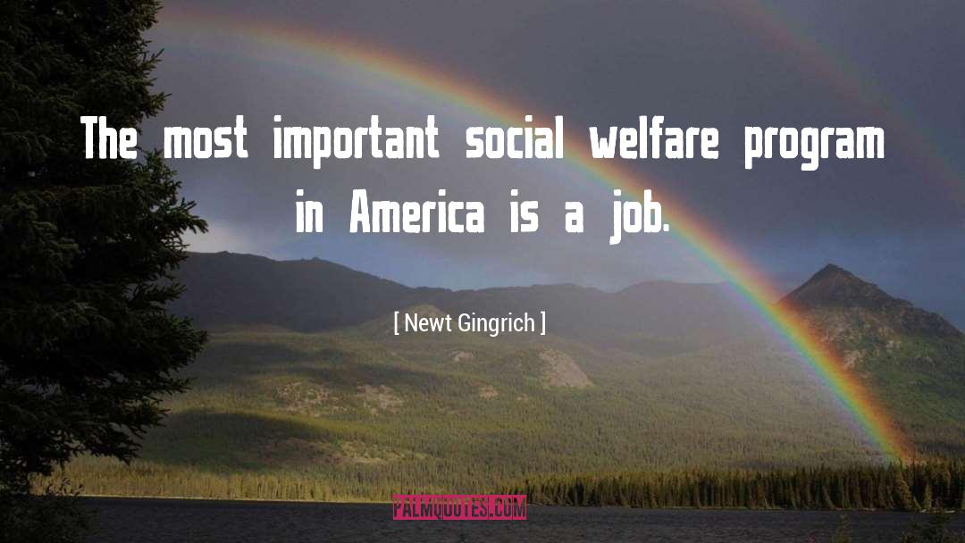 Social Welfare quotes by Newt Gingrich