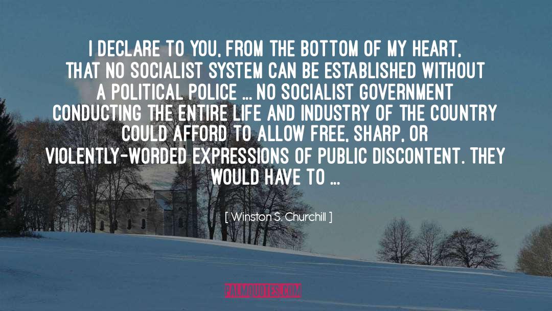 Socialist Government quotes by Winston S. Churchill