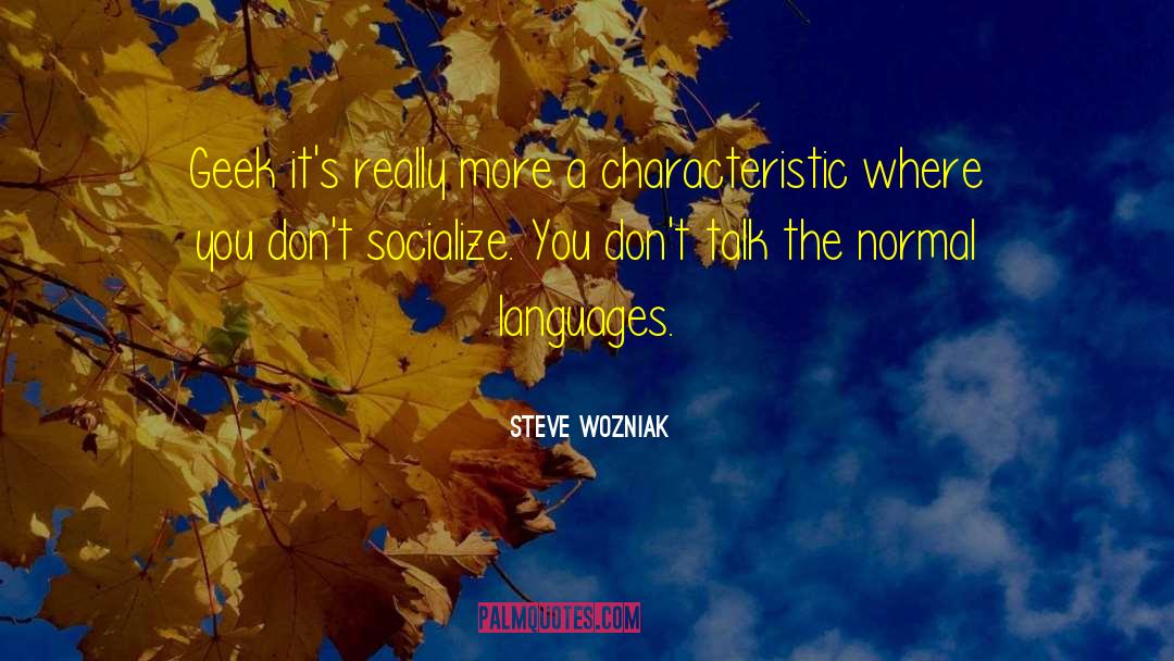 Socialize quotes by Steve Wozniak