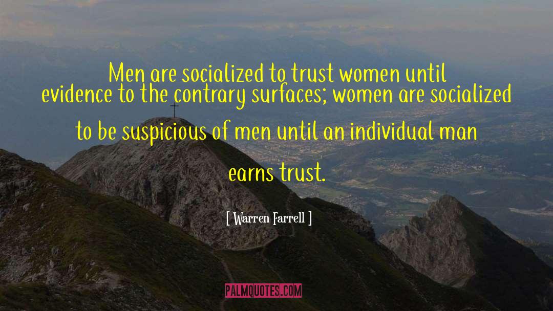 Socialized quotes by Warren Farrell