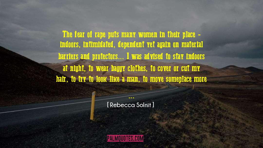 Socialized quotes by Rebecca Solnit