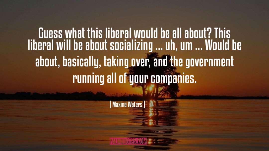 Socializing quotes by Maxine Waters