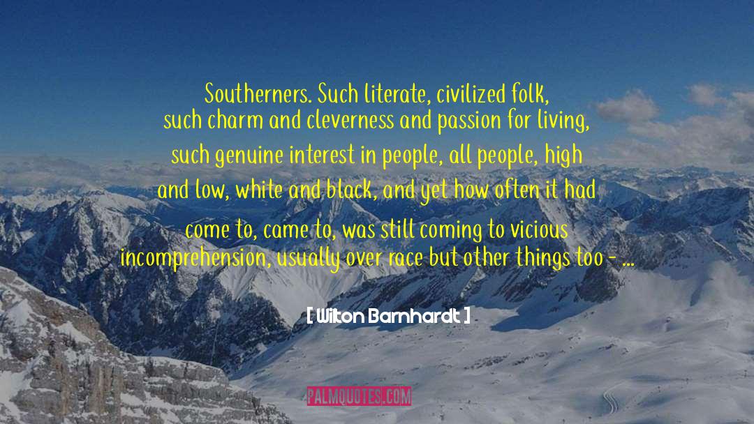 Socializing quotes by Wilton Barnhardt