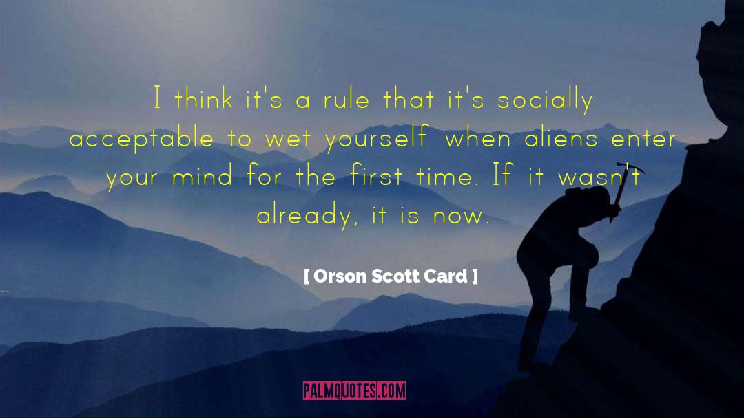 Socially Acceptable quotes by Orson Scott Card