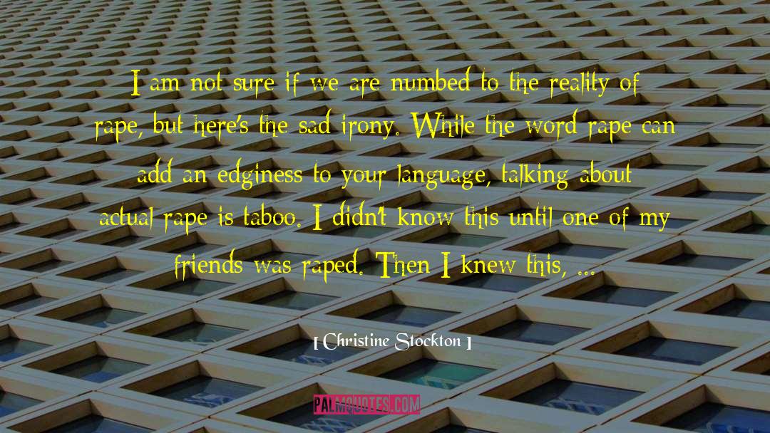 Society Denial quotes by Christine Stockton