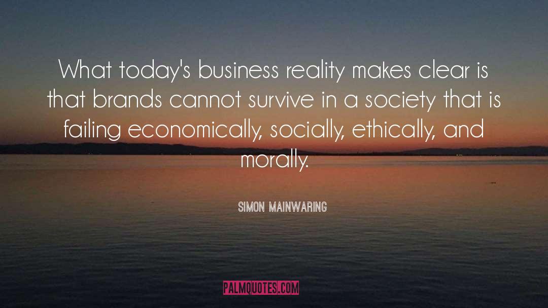 Society Today quotes by Simon Mainwaring
