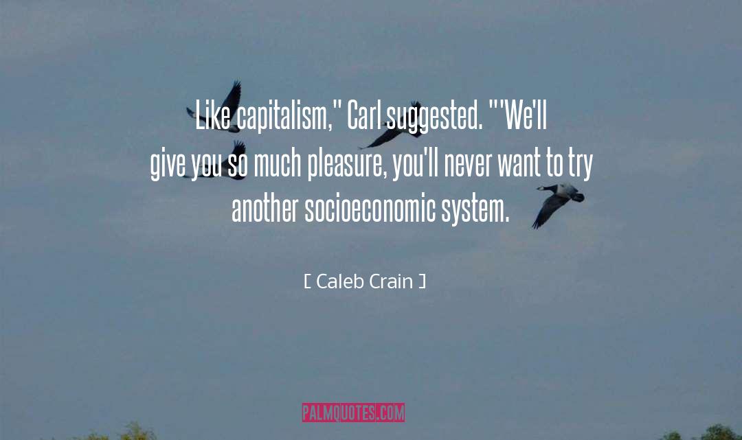 Socioeconomic quotes by Caleb Crain
