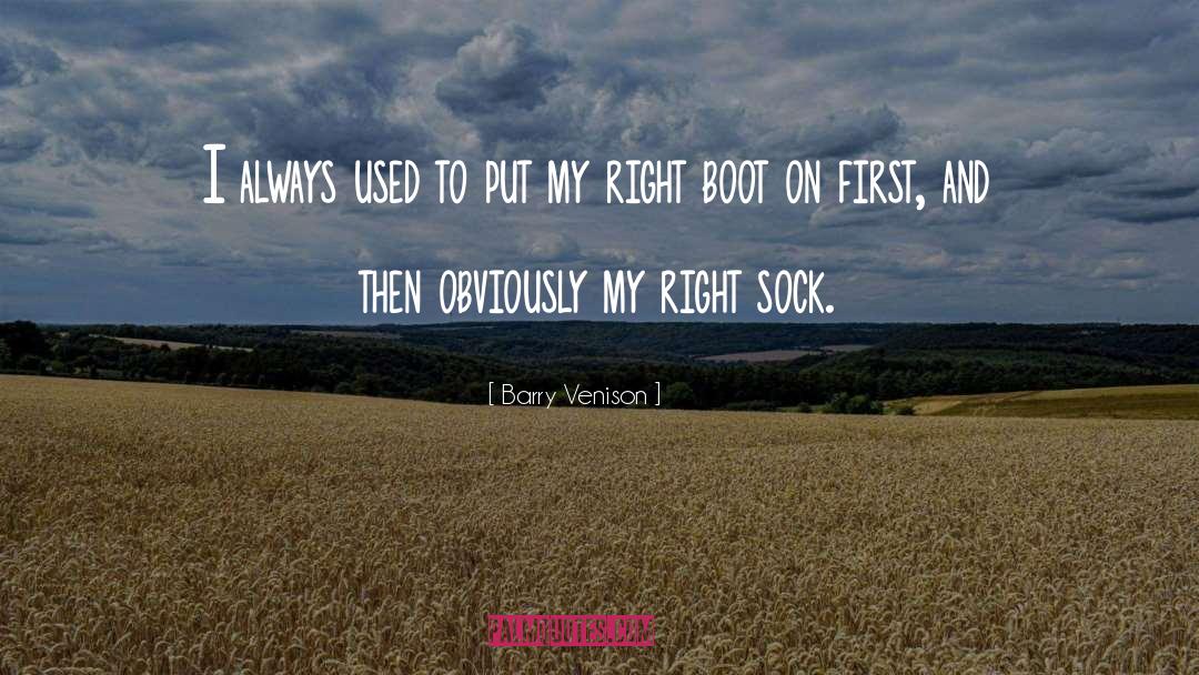 Sock quotes by Barry Venison