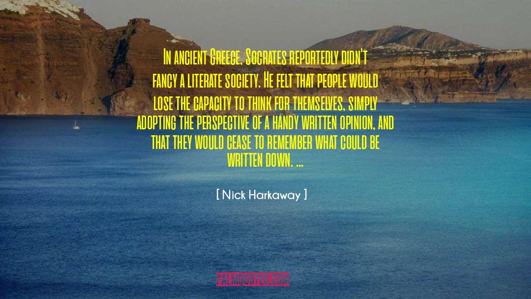 Socrates Epicurus Pigs quotes by Nick Harkaway