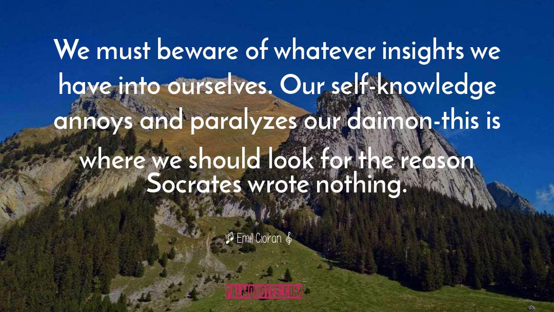 Socrates quotes by Emil Cioran