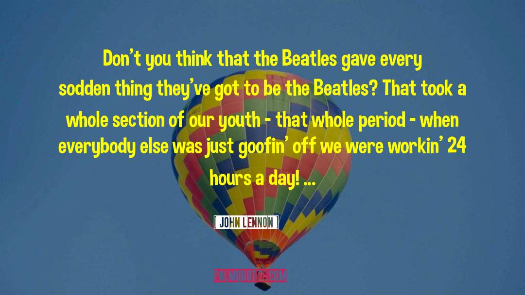 Sodden quotes by John Lennon