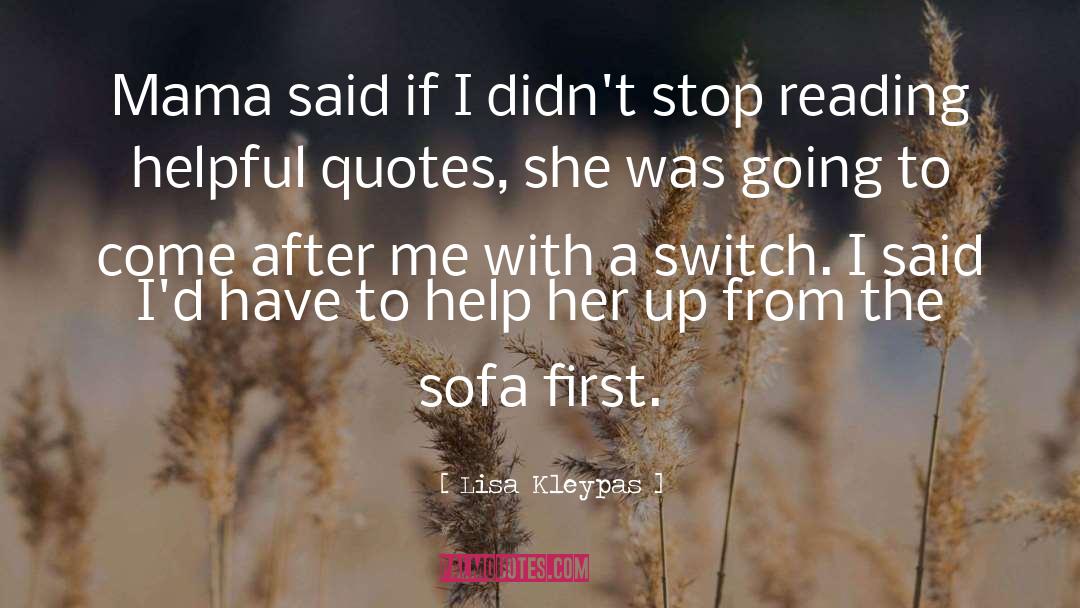 Sofa quotes by Lisa Kleypas