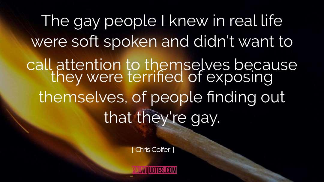 Soft Spoken quotes by Chris Colfer