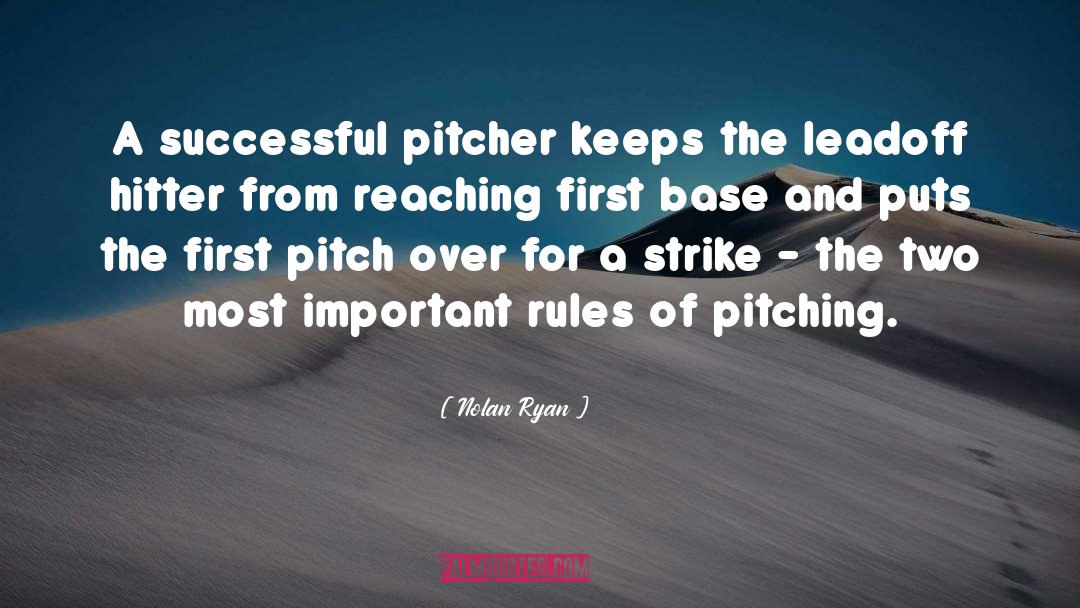 Softball Offseason quotes by Nolan Ryan