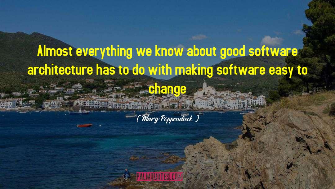 Software Architecture quotes by Mary Poppendieck