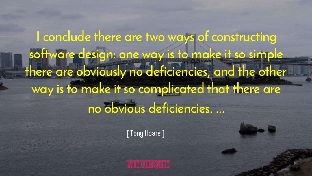 Software Design quotes by Tony Hoare