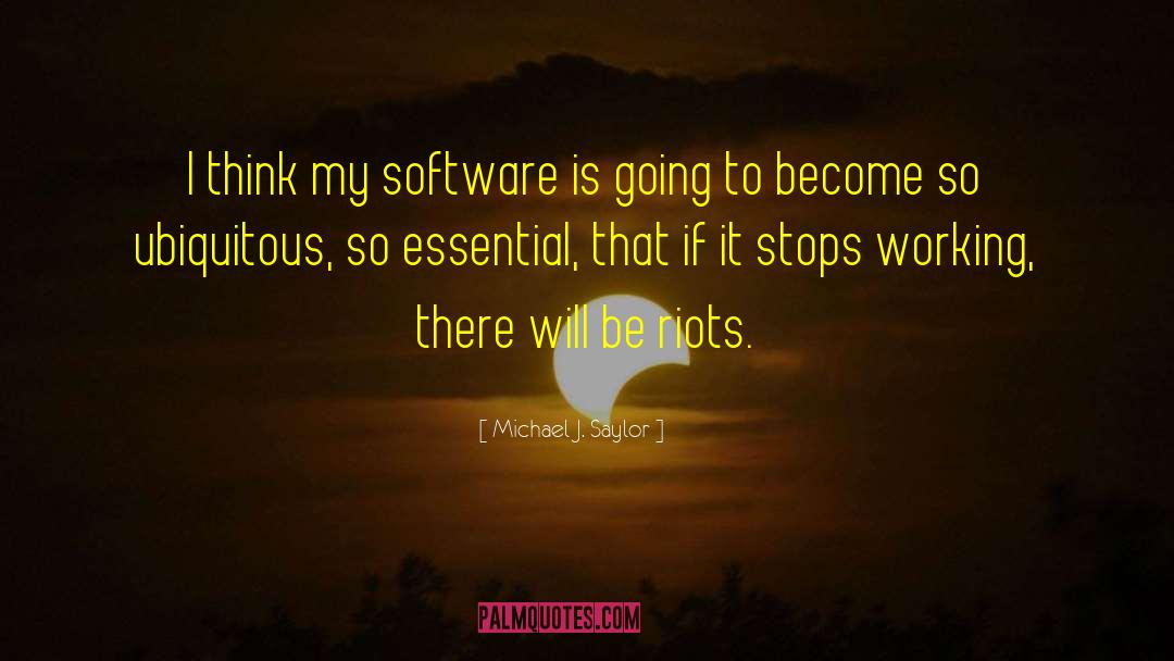 Software Developers quotes by Michael J. Saylor