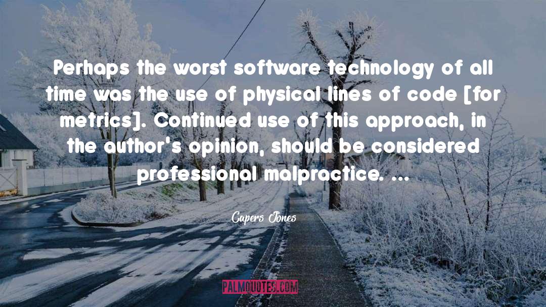 Software Methodology quotes by Capers Jones