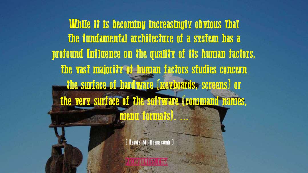 Software Quality Assurance quotes by Lewis M. Branscomb